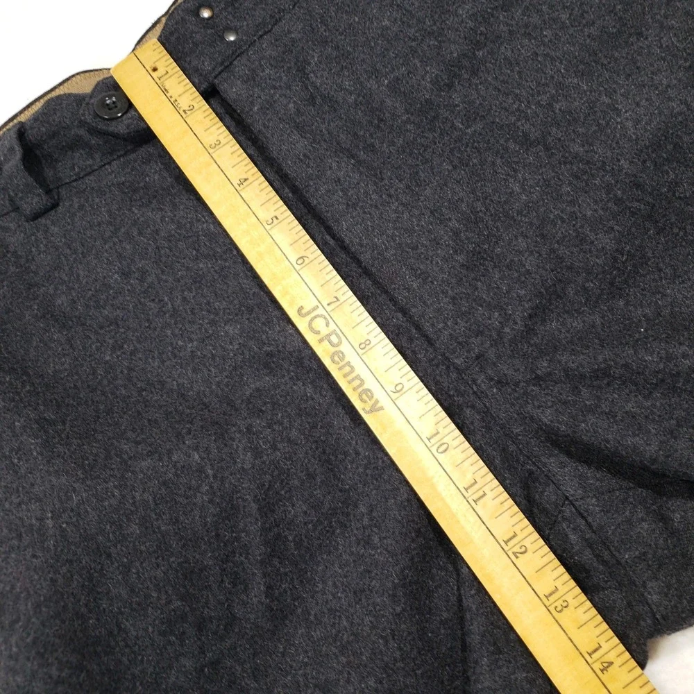 Banana Republic Dress Pants Mens 34/32 Gray Wool Blend Trousers Military Tab VTG